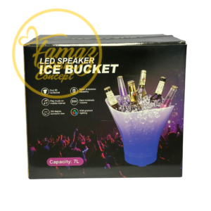 led ice bucket front